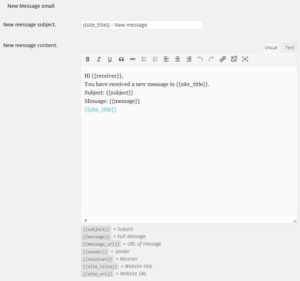 new message email template